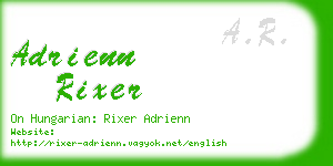 adrienn rixer business card